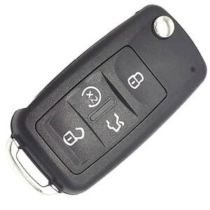 (VW) Volkswagen UDS 5 Button Remote Repair Case HU66