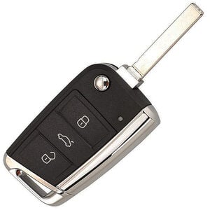 (VW) Volkswagen Polo 3 Button Flip Remote Repair Case HU162